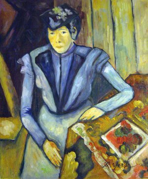 Woman Seated in Blue