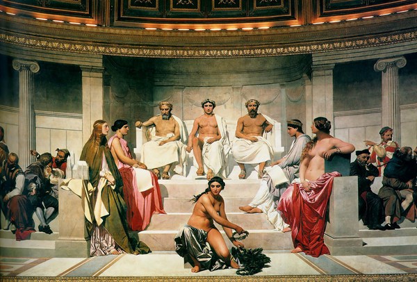 Hemicycle 1. The painting by Paul Delaroche