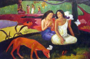 Famous paintings of Women: Arearea (Joyousness)