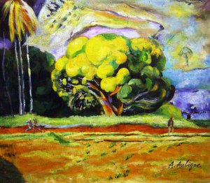 Reproduction oil paintings - Paul Gauguin - At The Foot Of The Mountain