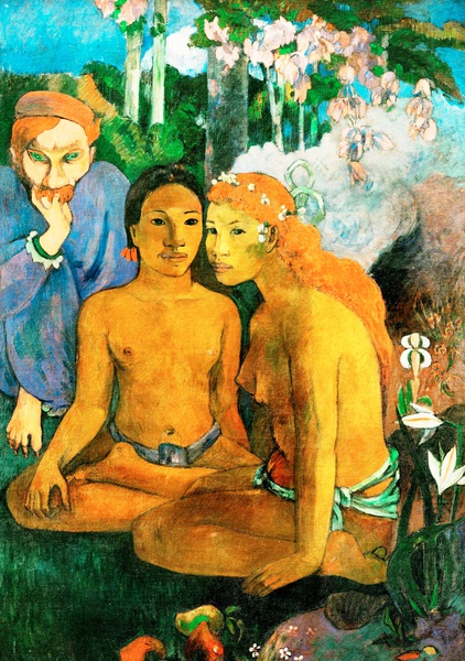 Contes Barbares (Barbarian Tales ). The painting by Paul Gauguin