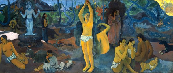From Where Do We Come From?  What Are We?  Where Are We Going? . The painting by Paul Gauguin