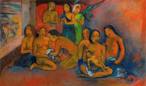 Paul Gauguin, Nativite (Nativity), Painting on canvas