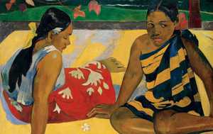 Paul Gauguin, Parau Api (What News?), Painting on canvas