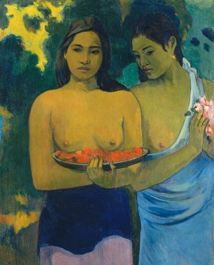 Paul Gauguin, Portrait of Two Tahitian Women, Painting on canvas