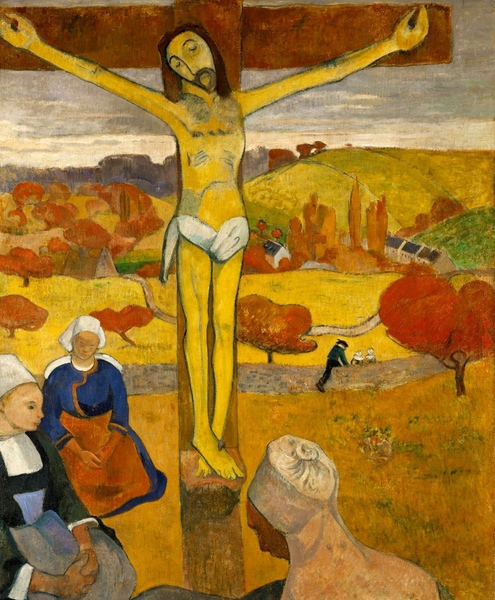 The Yellow Christ. The painting by Paul Gauguin