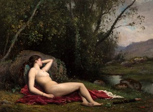 Paul-Jacques-Aime Baudry, Resting Diana, Painting on canvas