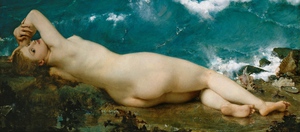 Paul-Jacques-Aime Baudry, A Breathtaking Wave and the Pearl, Painting on canvas