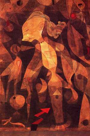 Reproduction oil paintings - Paul Klee - A Young Ladys Adventure, 1922