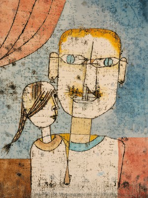 Paul Klee, Adam and Little Eve, 1921, Painting on canvas