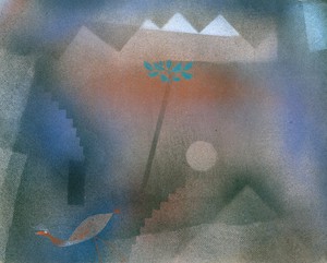 Famous paintings of Abstract: Bird Wandering Off, 1921