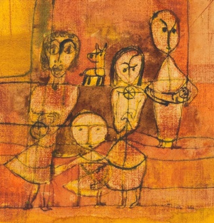 Paul Klee, Children and Dog, 1920, Painting on canvas