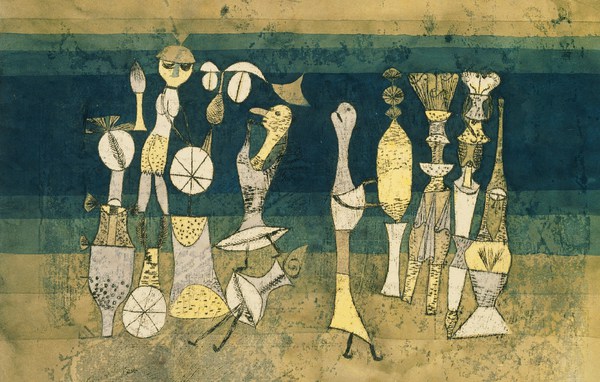 Comedy, 1921. The painting by Paul Klee