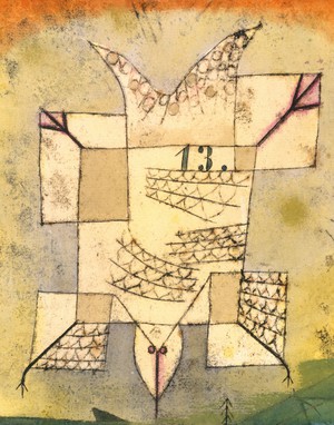 Paul Klee, Falling Bird, 1919, Art Reproduction