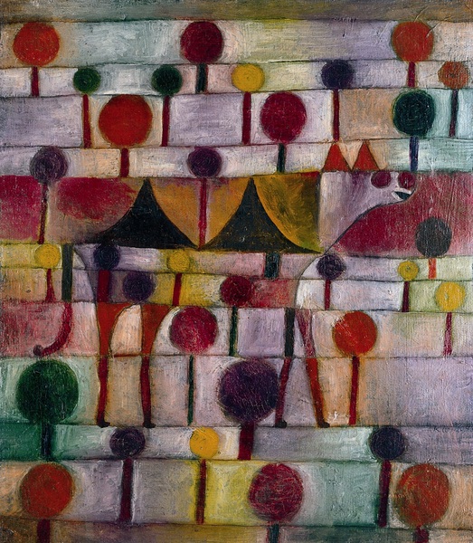 Kamel (In rhythm, Baumlandschaft), 1920. The painting by Paul Klee