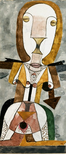 Paul Klee, Popular Wall-Painting, 1922, Art Reproduction