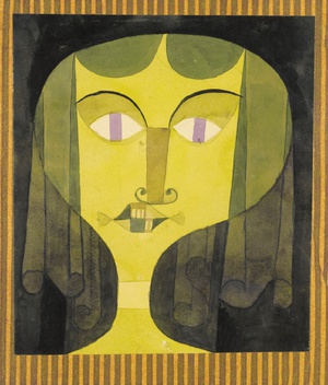Paul Klee, Portrait of a Violet-Eyed Woman, 1921, Painting on canvas