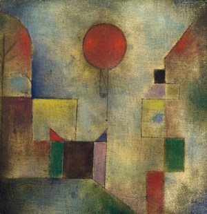 Red Balloon, 1922, Paul Klee, Art Paintings