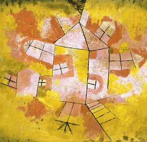 Paul Klee, Revolving House, Painting on canvas