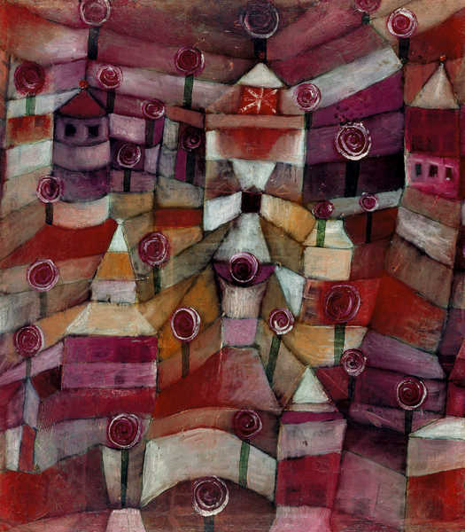 Rose Garden, 1920. The painting by Paul Klee