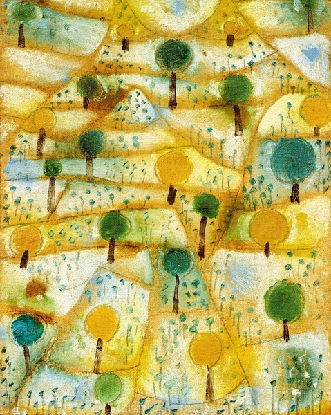 Small Rhythmic Landscape, 1920. The painting by Paul Klee