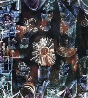 Paul Klee, Still Life with Thistle Bloom, 1919, Art Reproduction