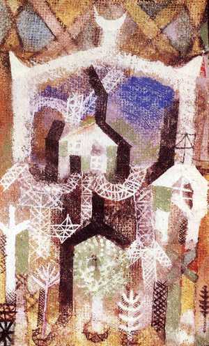 Paul Klee, Summer Houses, 1919, Art Reproduction