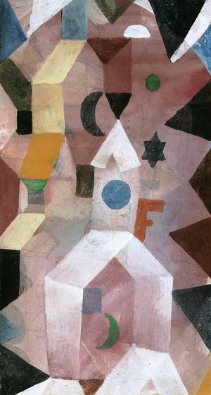 Paul Klee, The Chapel, 1917, Art Reproduction