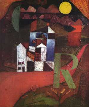 Paul Klee, Villa R, 1919, Art Reproduction