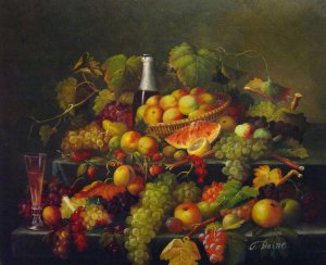 Paul Lacroix, A Nature's Bounty I, Painting on canvas
