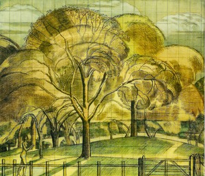 Paul Nash, The Orchard, 1914, Painting on canvas