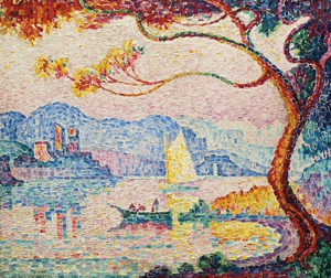 Paul Signac, Antibes, Petit Port de Bacon, 1917, Painting on canvas