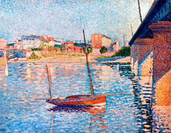 Clipper, 1887. The painting by Paul Signac