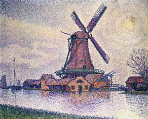 Reproduction oil paintings - Paul Signac - Edam Windmill, 1896