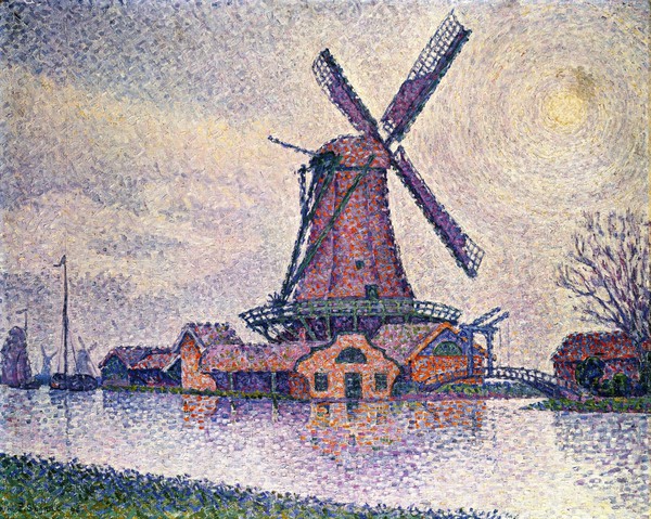 Edam Windmill, 1896. The painting by Paul Signac
