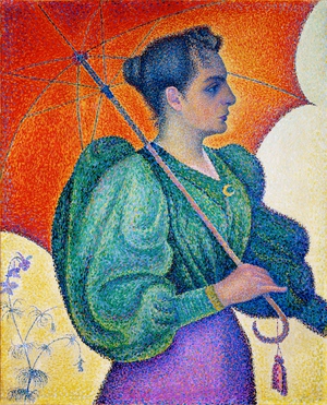 Paul Signac, Femme a l'ombrelle (Woman with Umbrella), 1893, Painting on canvas