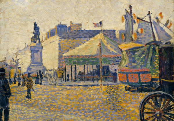 Place de Clichy. The painting by Paul Signac