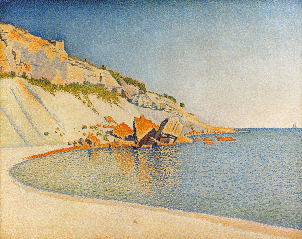 The Cassis, Cap Lombard, Opus 196, 1889. The painting by Paul Signac