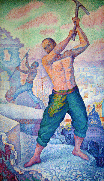The Demolisher, 1899. The painting by Paul Signac