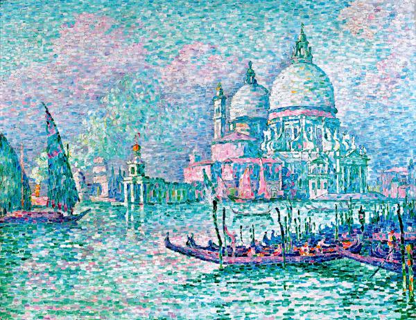 Venice, La Salute, 1908. The painting by Paul Signac