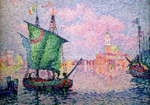 Paul Signac, Venice, the Pink Cloud, 1909, Painting on canvas