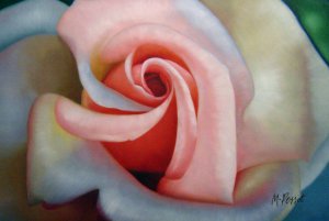 Our Originals, Perfect Pink Rose, Painting on canvas
