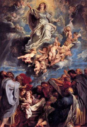 Reproduction oil paintings - Peter Paul Rubens - Assumption of the Devine and Holy Virgin Mary
