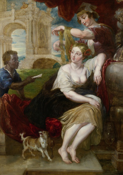 Bathsheba at the Fountain. The painting by Peter Paul Rubens