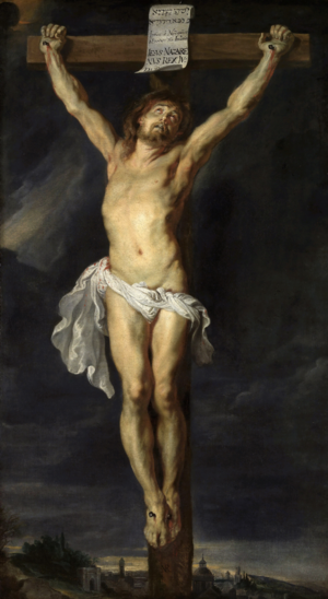 Famous paintings of Religious: Crucified Christ