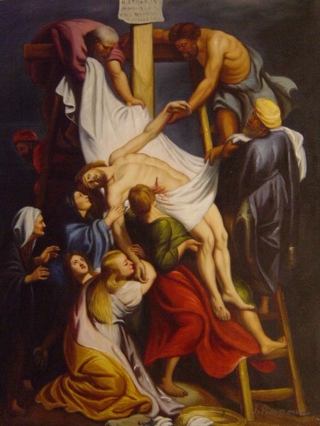 Descent From The Cross. The painting by Peter Paul Rubens