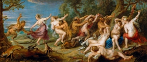 Famous paintings of Nudes: Diana and her Nymphs Surprised by the Fauns
