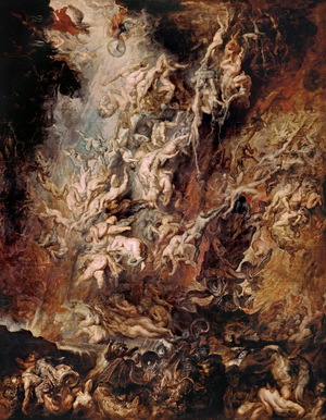 Peter Paul Rubens, Fall of the Damned, Painting on canvas