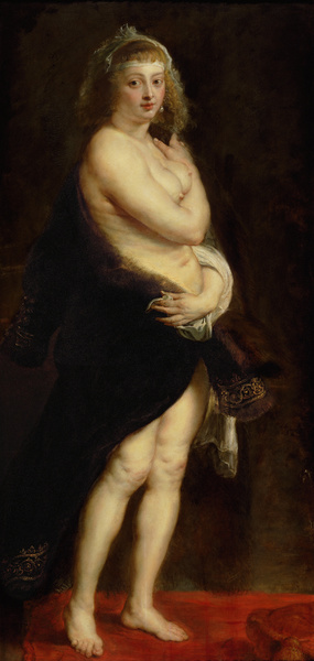 Peter Paul Rubens, Helene Fourment in a Fur Robe, Painting on canvas