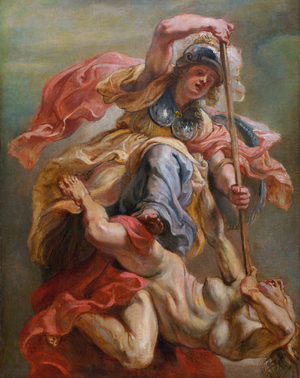 Peter Paul Rubens, Minerva Slaying Discord, Painting on canvas